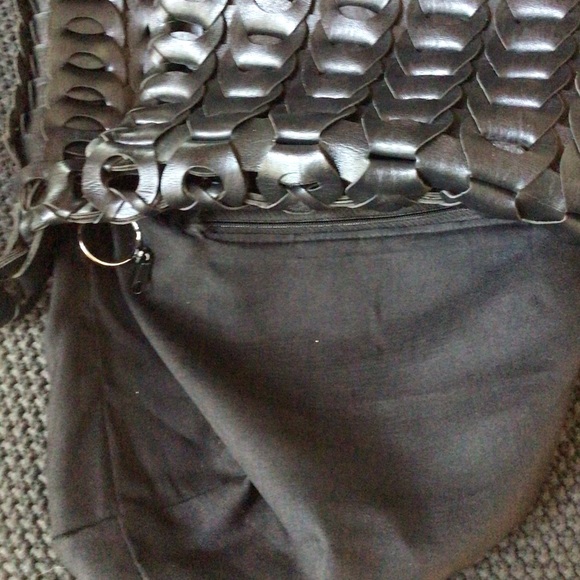 Black vintage crossbody bag, - Picture 5 of 7